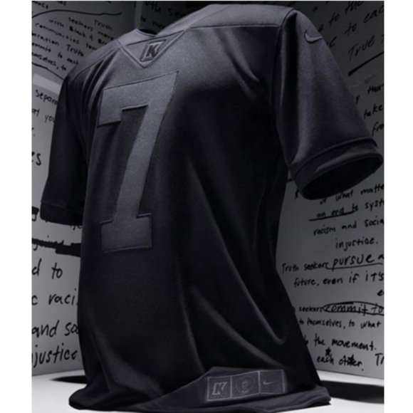 kaepernick all black jersey